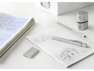 Puntenslijper Faber-Castell 2001 trio grip zilver - 8