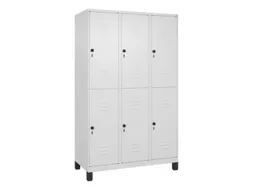 dubbeldekse locker,HxBxD 1950x1200x500mm,3x2vak.,vak B 400mm