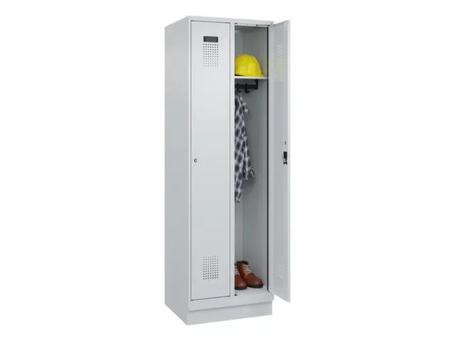 locker,HxBxD 1950x600x500mm,2vak,vak B 300mm,cil.-slot,sokkel