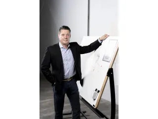 Whiteboard Rocada Natural 129x100cm wit mobiel 2-zijdig - 14