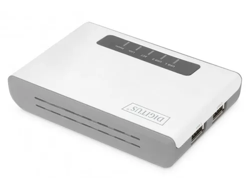 2-poorts USB 2.0 draadloze multifunctionele netwerkserver 300 Mbps