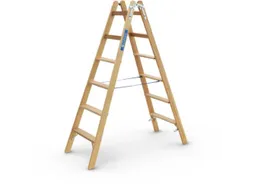 trapladder,beide zijden,2x6sporten,balk L 1,81m,2-dlg.,naaldhout