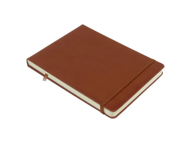 Schetsboek Kangaro A5 landscape cognac PU HC 80 vel 140gr roomwit met