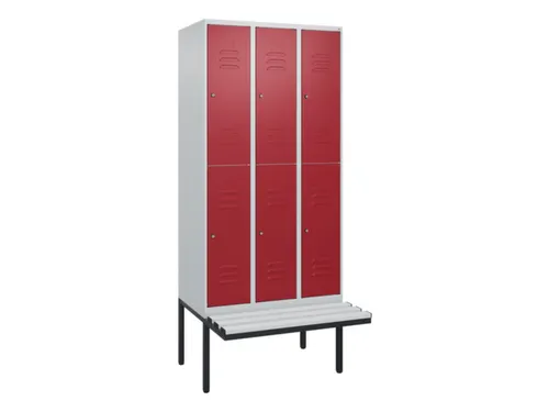 Dubbeldekse dekenkist,HxBxD 2120x900x815mm,3x2vak.,vak B 300mm