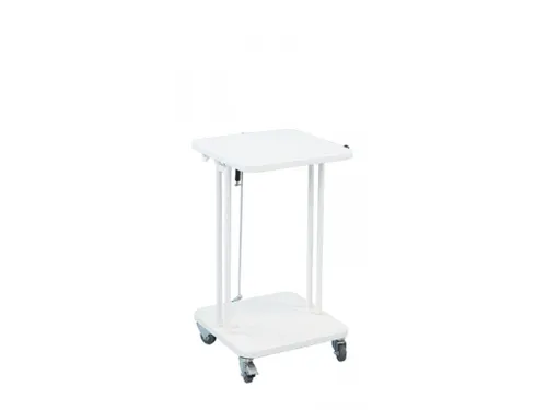 Verrijdbare Afvalzakhouder Met Deksel 40 Liter Wit