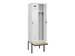 locker met bank,voor scheiding van kleding,HxBxD 2120x600x815mm,2vak