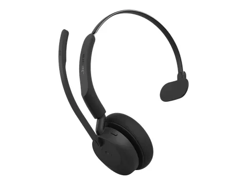 Jabra Evolve3 45 MS Mono draadloze headset met ANC, USB-C Oplaadstanda