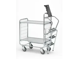 Ladderwagen Draagvermogen 200kg 2 Etages 000x 425mm 3 Treden - 1