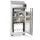 Lessenaarkast Rvs Hxbxd 1270x500x500mm 2legborden Hoogte Verstelbaar