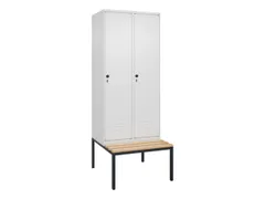 Armoire vestiaire avec banc HxlxP 2120x800x815mm 2compart.