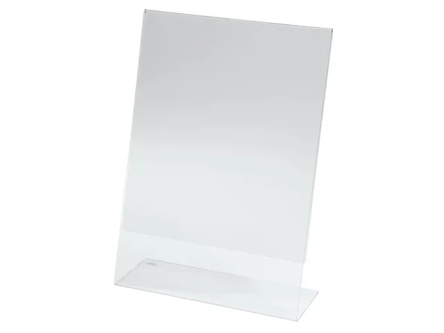 Présentoir de table Sigel A4 incliné transparent