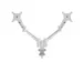 Bras support 2 écrans Viewlite plus 58.650 blanc