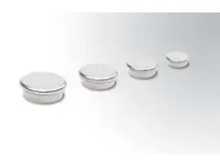 OUTLET Extra Sterke Chroom Magneten zilver 25mm 10 stuks - 1