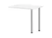 table de rallonge,haut. régl.,HxlxP 720-840x800x600mm,Bl-blanc