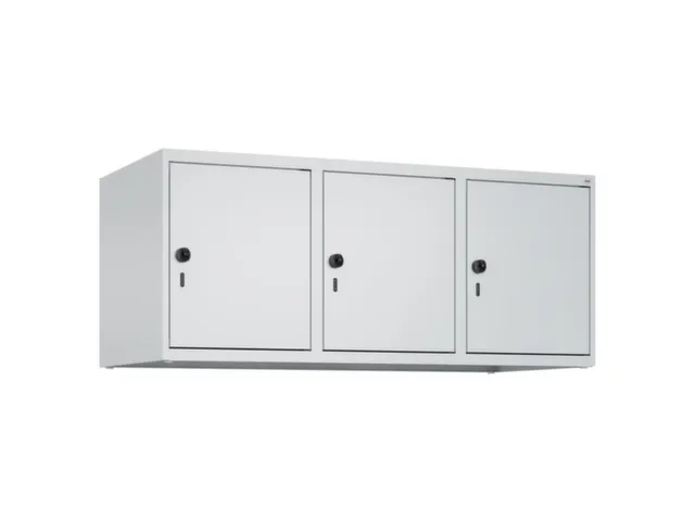 opzetkast,v. locker,3vak.,vak B 400mm,HxBxD 500x1200x500mm