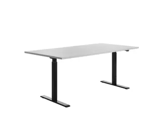 Elektrisch ihv bureau,HxBxD 700-1200x1800x800mm,blad grijs - 2