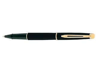 Rollerpen Waterman Hémisphère Matt Black GT Fijn Zwarte inkt - 1