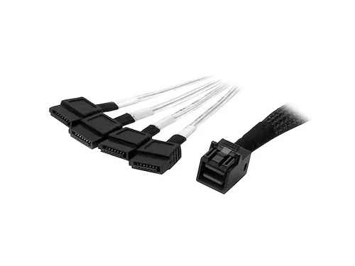 1m Interne Mini-SAS naar SATA kabel SFF-8643 naar 4x SATA
