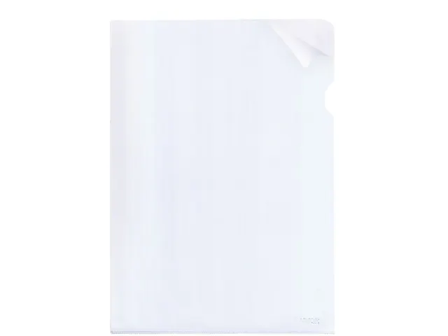 L-map Kangaro A4 PVC 180 micron transparant generfd, 4 krimp à 25 stu