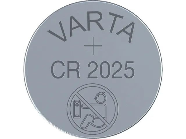 Batterij Varta knoopcel CR2025 lithium blister à 1stuk