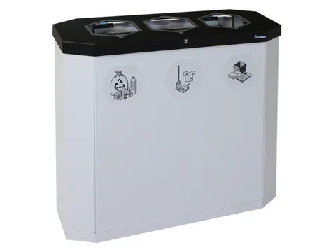 afvalverzamelstation,3x45l,HxBxD 830x950x355mm,3opening(en)