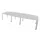 vergadertafel,HxBxD 740x3200x1400mm,vatvormig,MP-lichtgrijs