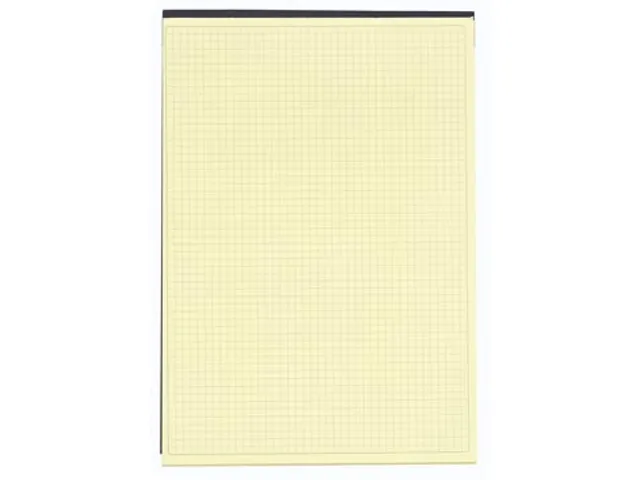 carnet de notesen, ft 29,7 x 21 cm, Black, papier jaune, 70 feuille, q