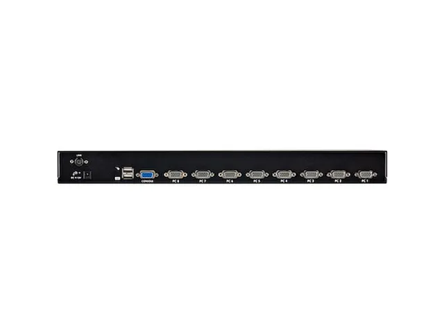 8-poort 1U-Rack USB KVM-switch met OSD en Bekabeling