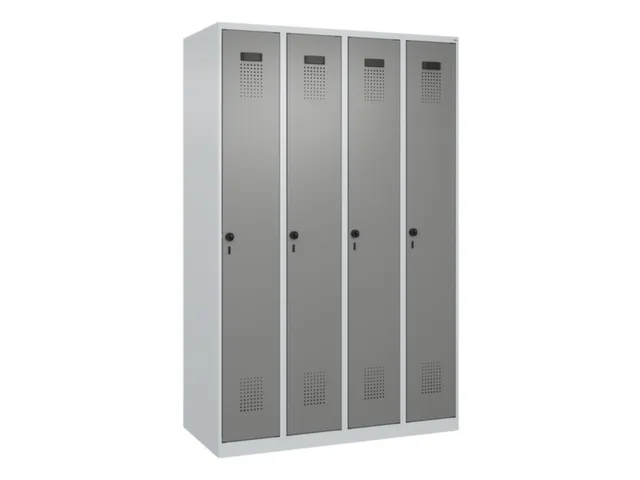 locker voor scheiding van kleding,HxBxD 1850x1200x500mm,4vak