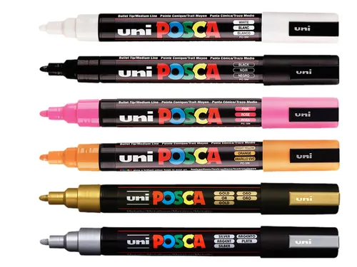 Verfstift Posca PC5M Medium Punt 1,8-2,5mm Goud