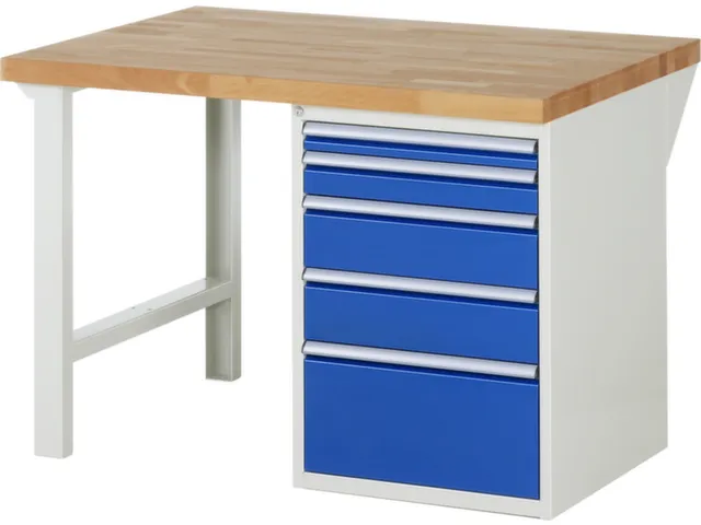 werkbank,HxBxD 890x1250x900mm,beukblad,draagverm. 750kg