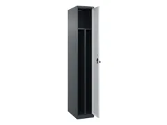 Armoire vestiaire 1850x300x500mm 1 compartiment RAL7016/RAL7035