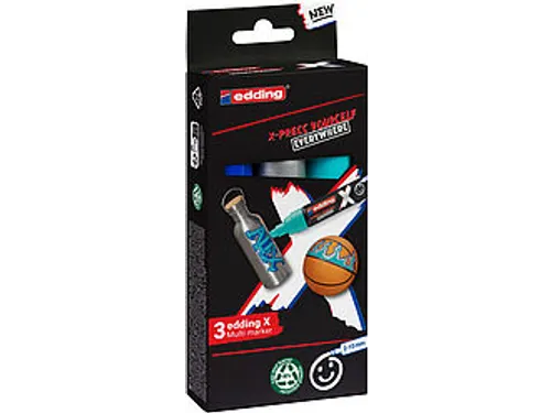 Edding 6900 X multi marker set ocean color 3 stuks