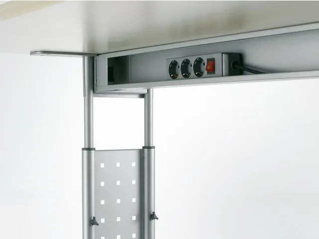Bureau C-Poot Hxbxd 680-820X1200X800Mm Lichtgrijs