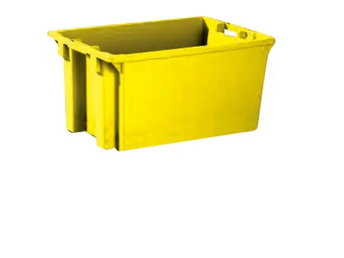 Draaistapelbak Pp 300x600x400mm 50l Geel