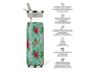 Thermosbeker Les Artistes Paris blik 500ml Papetee met rietje - 2