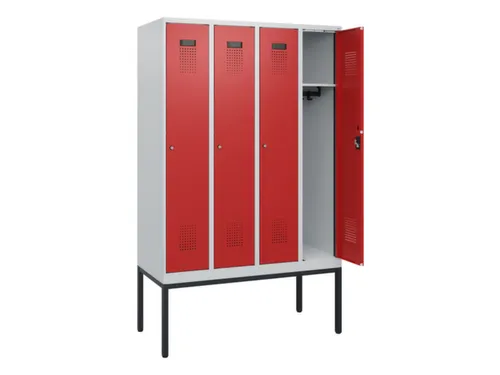 schoollocker,HxBxD 1950x1200x500mm,4vak,vak B 300mm,cil.-slot
