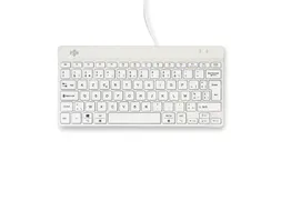 Compact Break ergonomisch toetsenbord Azerty BE Wit bedraad