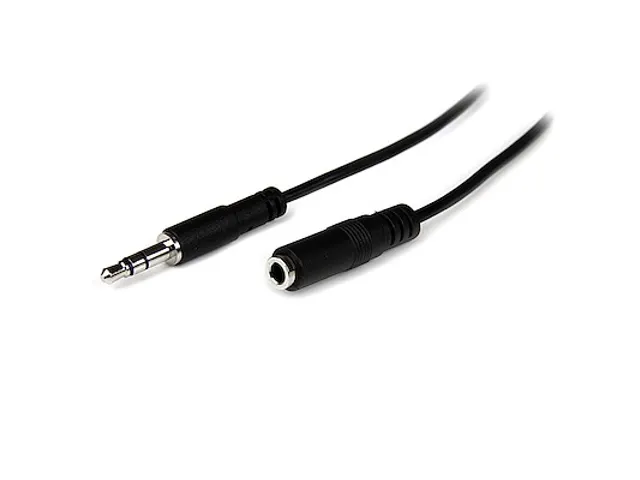 1m slim 3.5mm Stereo Audio Verlengkabel M/F