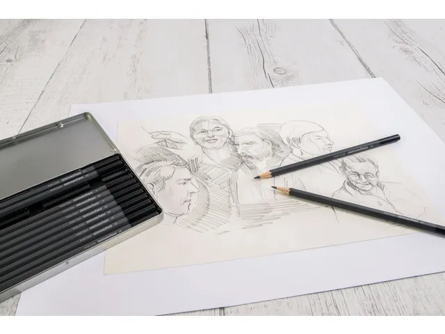 Potlood Eberhard Faber bliketui 12st. 12 hardtegraden