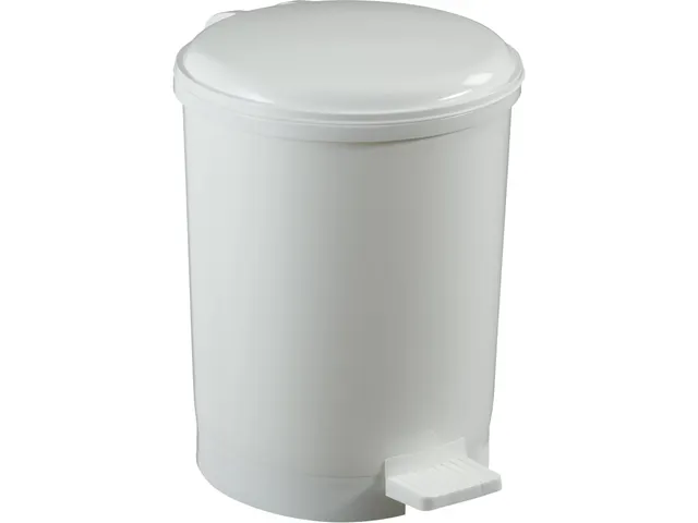 Pedaalemmer CEP 20 liter wit met soepel voetpedaal