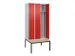 locker voor scheiding van kleding,HxBxD 2120x900x815mm,3vak