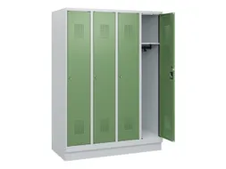 schoollocker,HxBxD 1630x1200x500mm,4vak,vak B 300mm,cil.-slot,sokkel