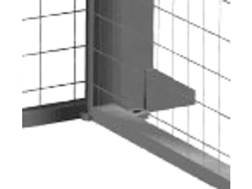 Hoekverbinder V. Scheidingswandsysteem Incl. Bevestigingsmateriaal