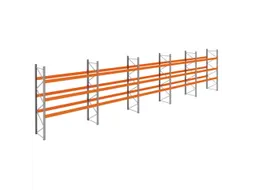 palletstelling,basis+4xaanbouw,HxBxD 3990x18600x1100mm,vakl. 3400kg