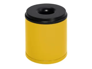 prullenmand zelfblussend 30 liter HxØ 390x375mm kop zwart geel - 1