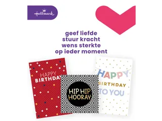 Wenskaart Hallmark Business Box verjaardag engelstalig navulset à 6 s - 2