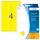 HERMA 2491 Universele etiketten 52x82mm Geel 128 stuks