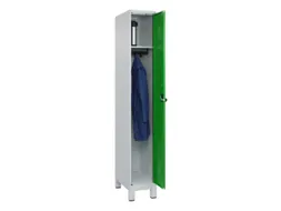 locker,HxBxD 1950x300x500mm,1vak,vak B 300mm,draaigrendel,voeten