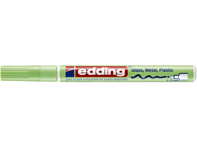 Marqueur peinture Edding 751 ogive 1-2mm vert pastel